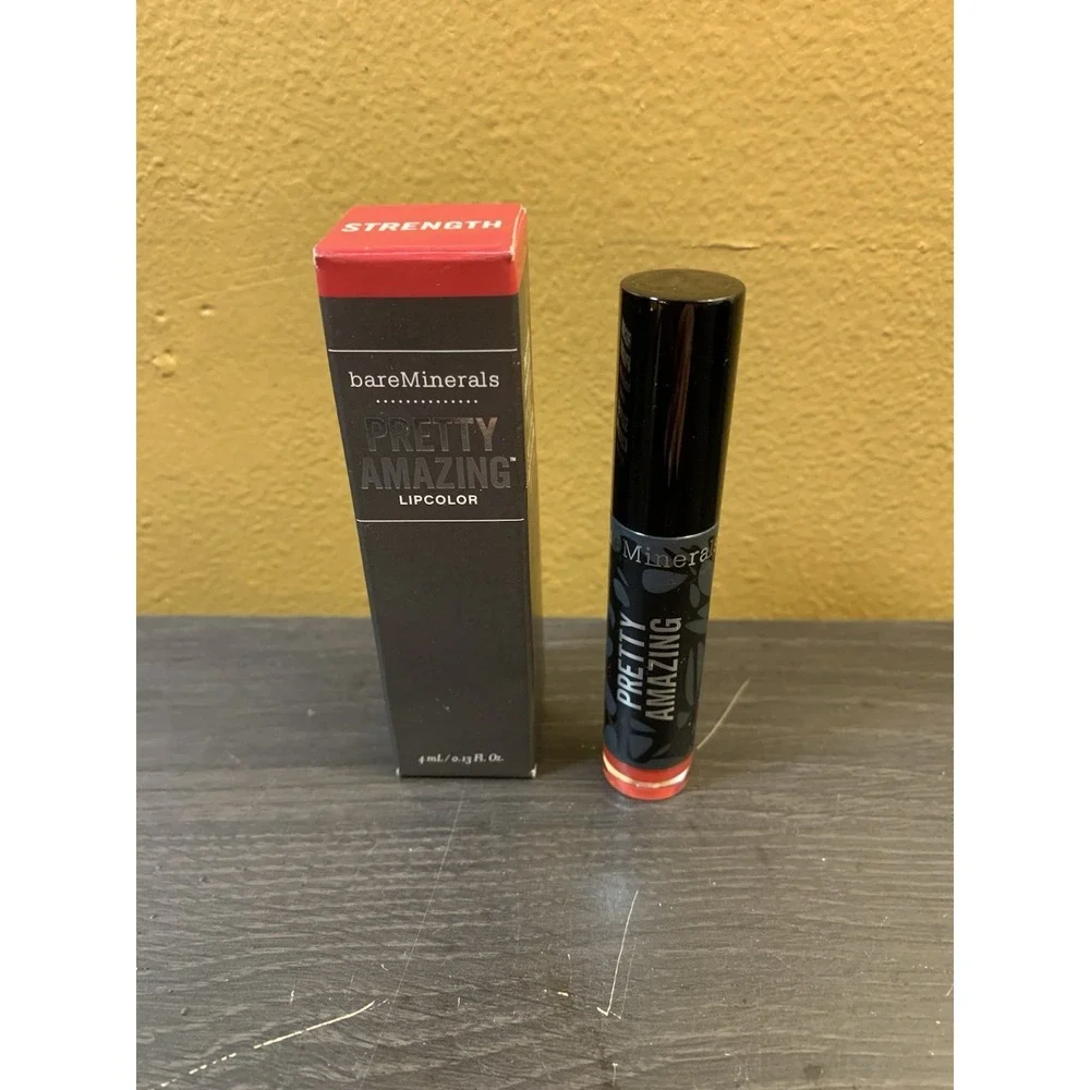 BareMinerals Pretty Amazing Lip Color Strength  4 ml / 0.13 oz Brand New In‎ Box